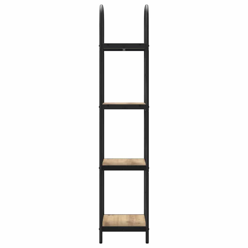 Bücherregal 4 Ebenen 40 x 30 x 146 cm Holzwerkstoff