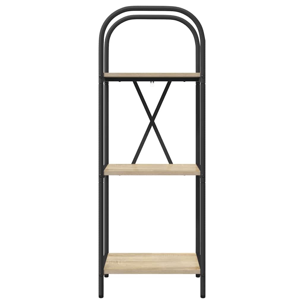 Bücherregal 3 Ebenen 40 x 30 x 109 cm Holzwerkstoff