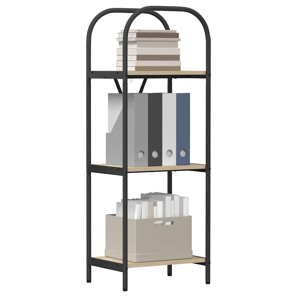 Bücherregal 3 Ebenen 40 x 30 x 109 cm Holzwerkstoff