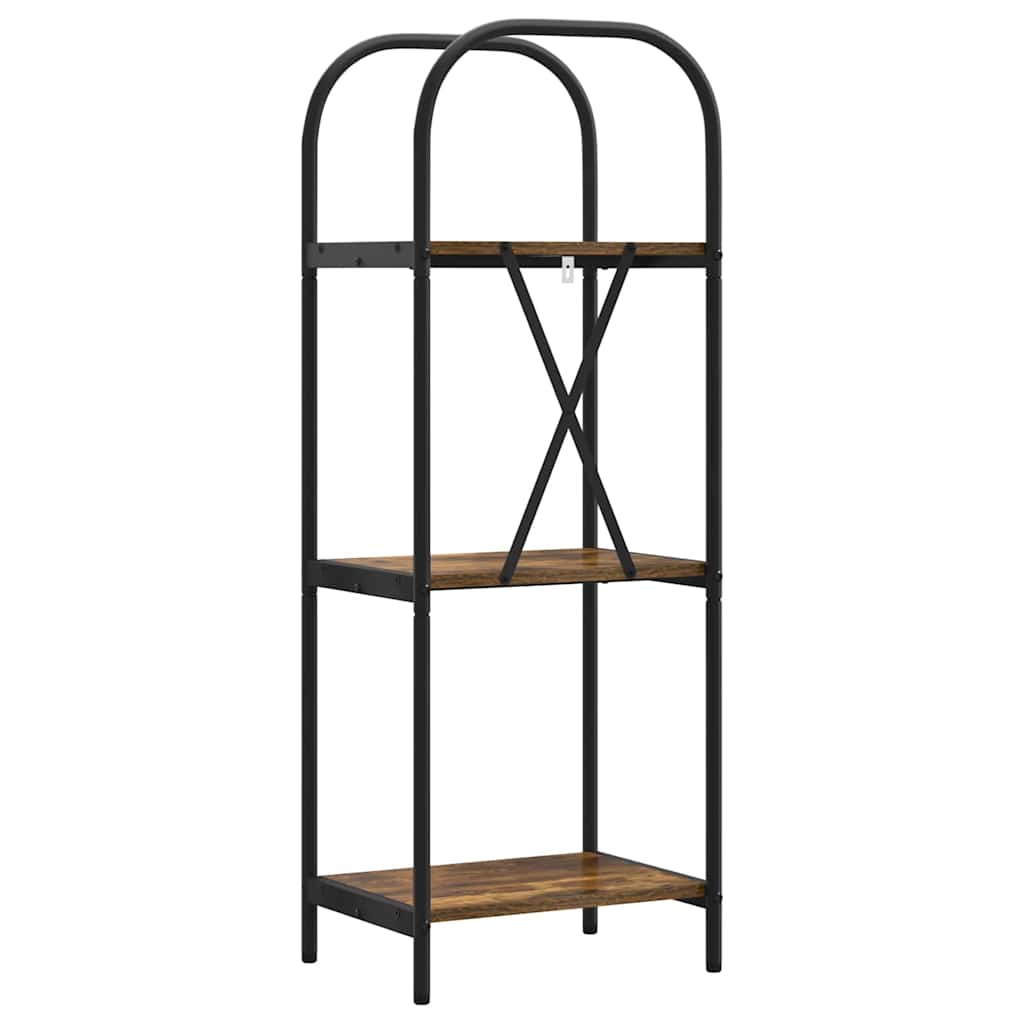 Bücherregal 3 Ebenen 40 x 30 x 109 cm Holzwerkstoff