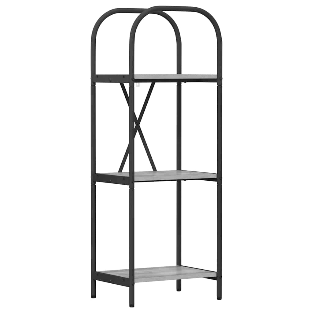 Bücherregal 3 Ebenen 40 x 30 x 109 cm Holzwerkstoff