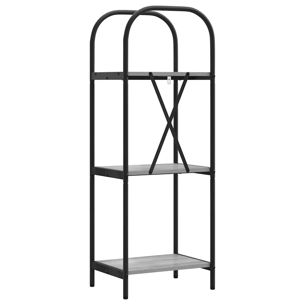 Bücherregal 3 Ebenen 40 x 30 x 109 cm Holzwerkstoff