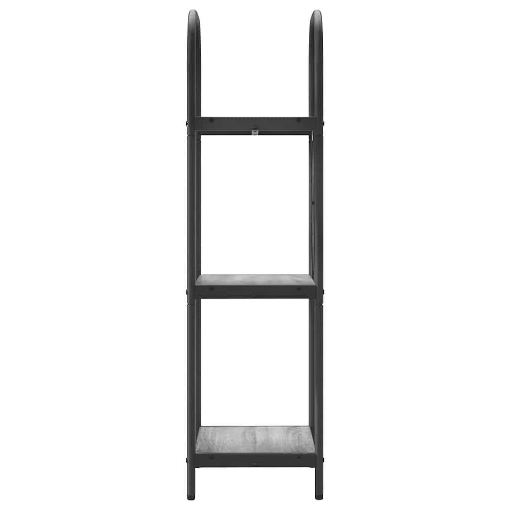 Bücherregal 3 Ebenen 40 x 30 x 109 cm Holzwerkstoff
