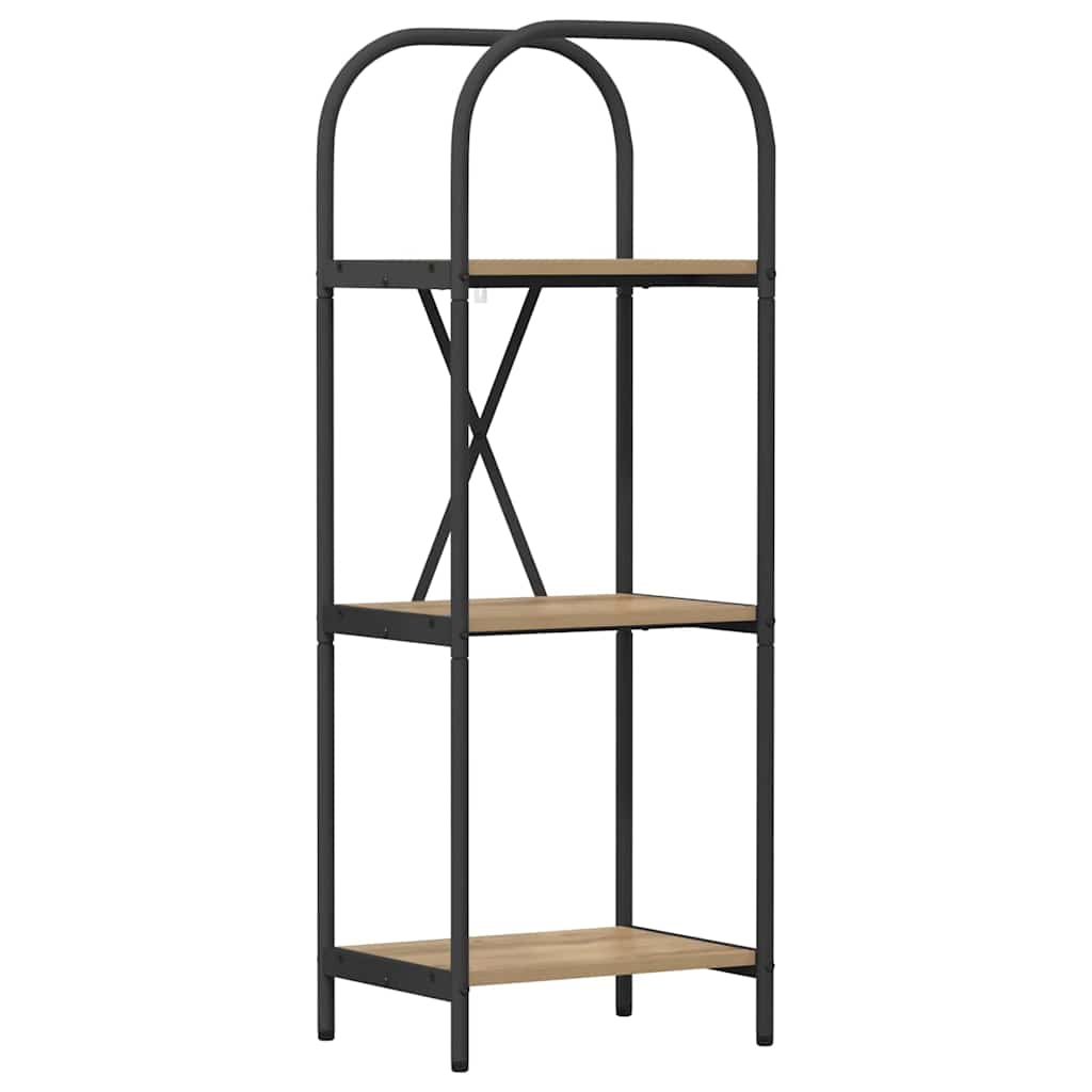 Bücherregal 3 Ebenen 40 x 30 x 109 cm Holzwerkstoff