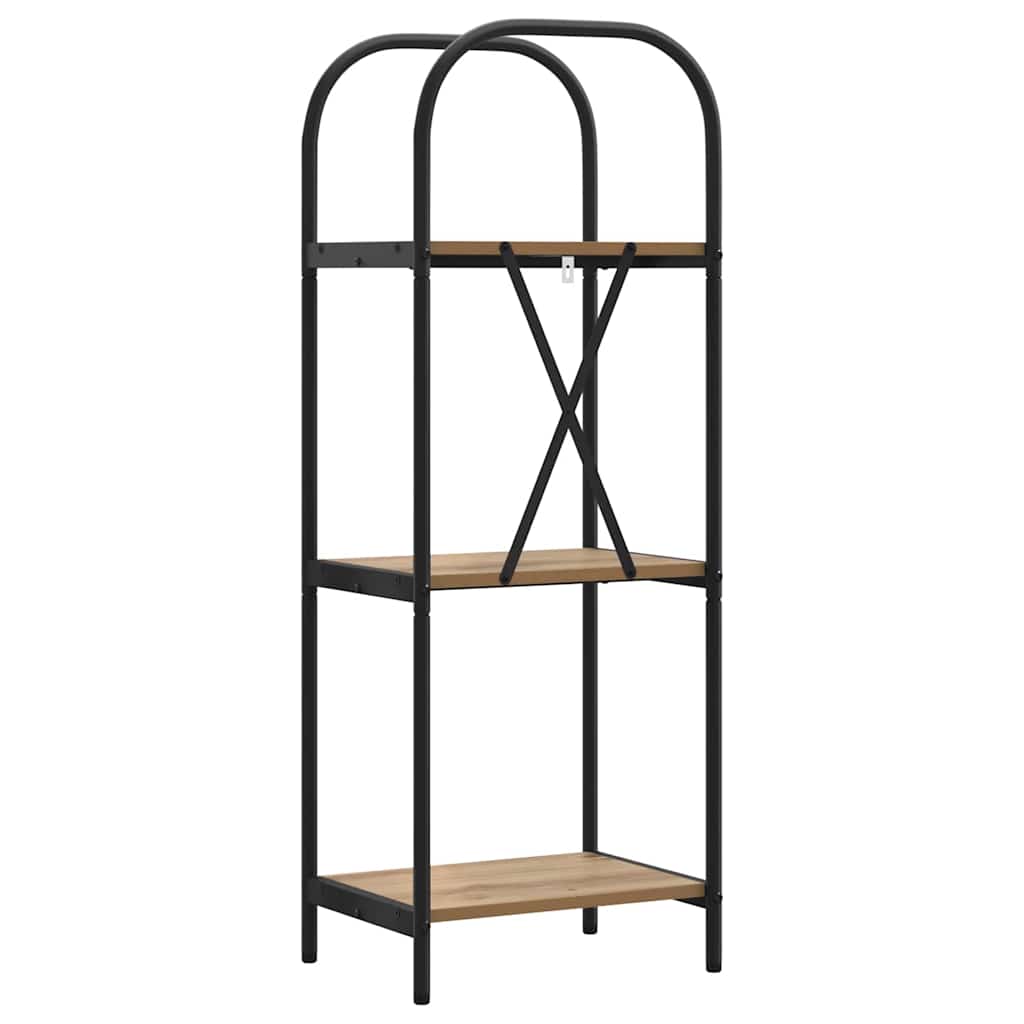 Bücherregal 3 Ebenen 40 x 30 x 109 cm Holzwerkstoff
