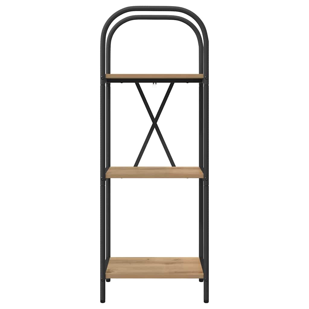 Bücherregal 3 Ebenen 40 x 30 x 109 cm Holzwerkstoff