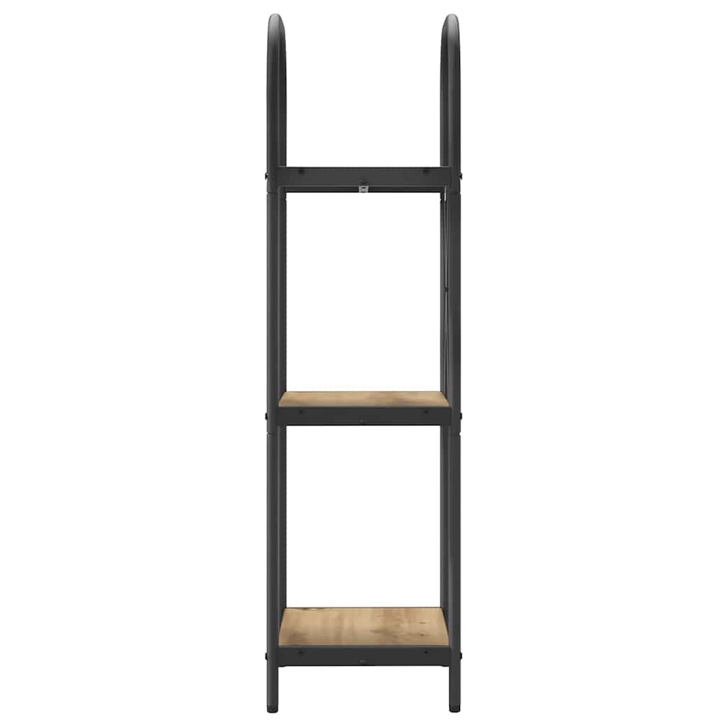 Bücherregal 3 Ebenen 40 x 30 x 109 cm Holzwerkstoff