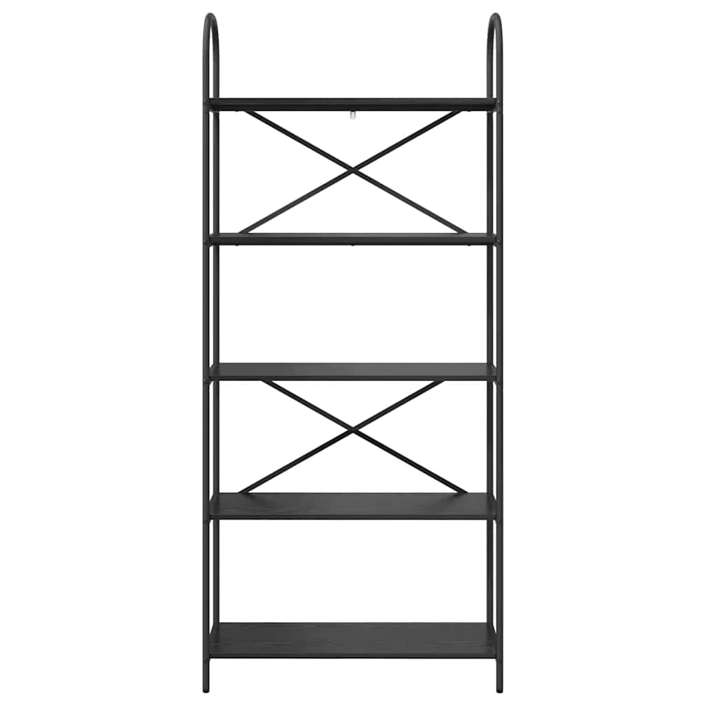 Bücherregal 5 Ebenen 80 x 30 x 183 cm Holzwerkstoff