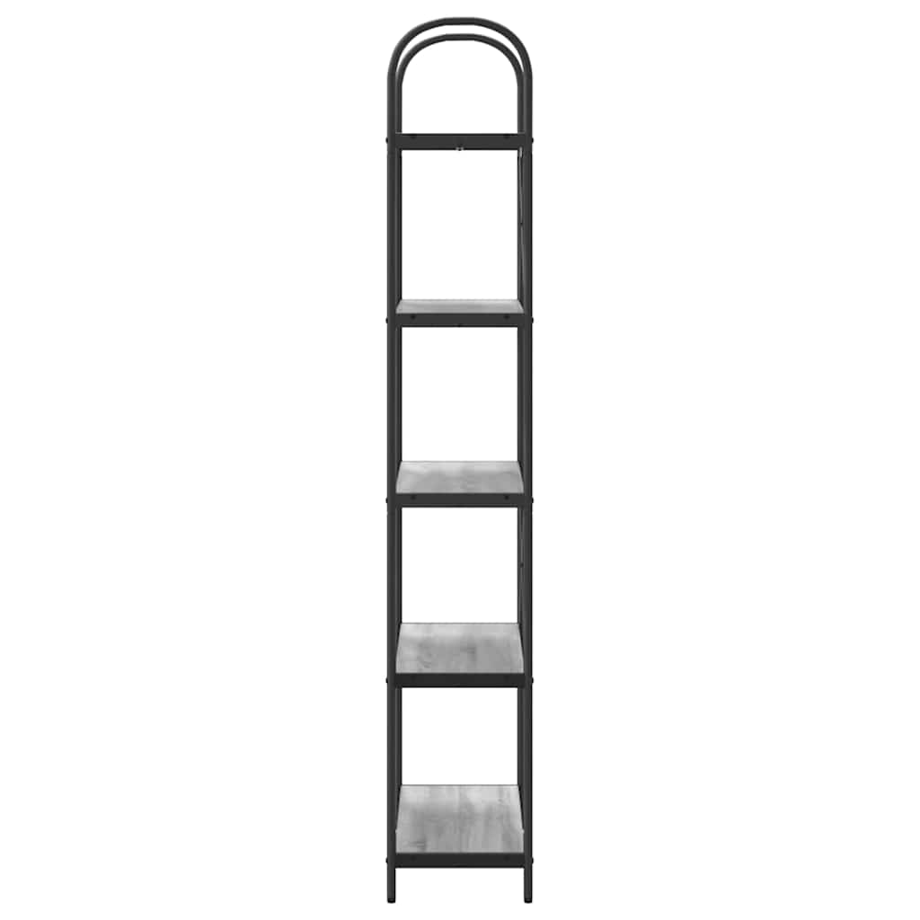 Bücherregal 5 Ebenen 80 x 30 x 183 cm Holzwerkstoff