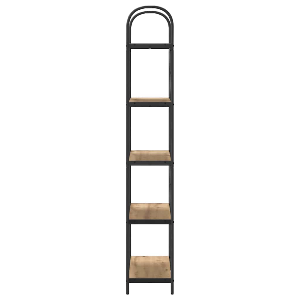 Bücherregal 5 Ebenen 80 x 30 x 183 cm Holzwerkstoff