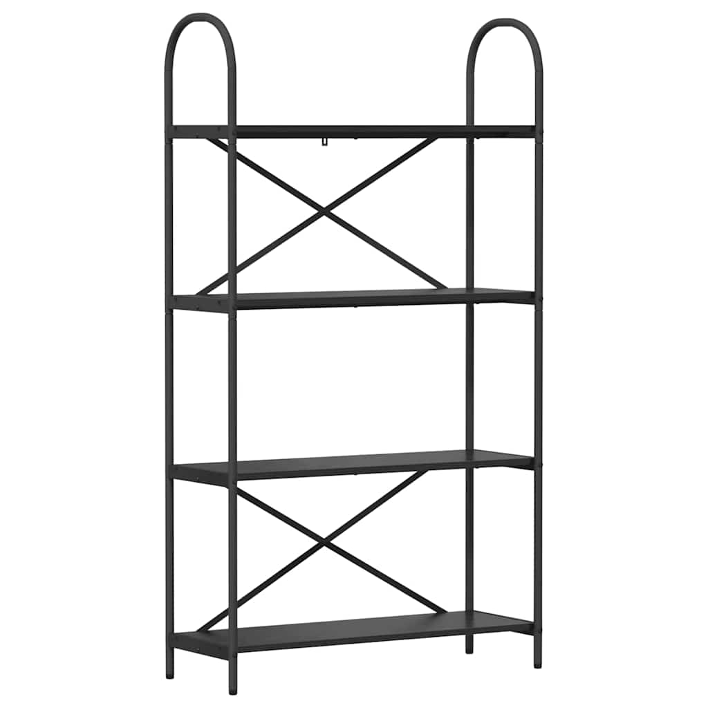 Bücherregal 4 Ebenen 80 x 30 x 146 cm Holzwerkstoff