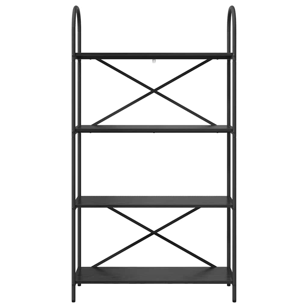 Bücherregal 4 Ebenen 80 x 30 x 146 cm Holzwerkstoff