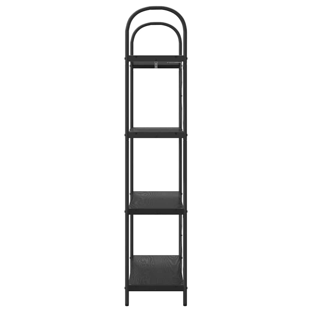 Bücherregal 4 Ebenen 80 x 30 x 146 cm Holzwerkstoff