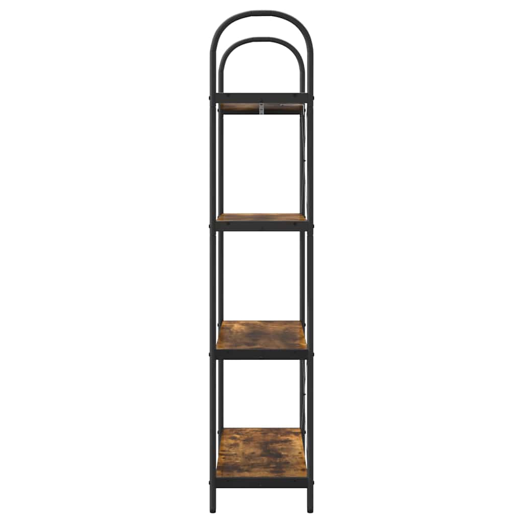 Bücherregal 4 Ebenen 80 x 30 x 146 cm Holzwerkstoff