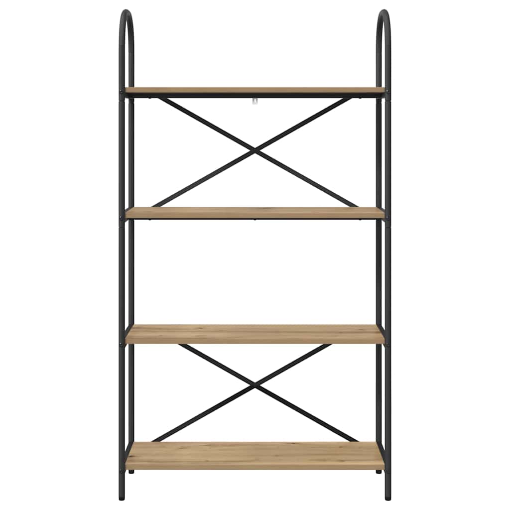 Bücherregal 4 Ebenen 80 x 30 x 146 cm Holzwerkstoff