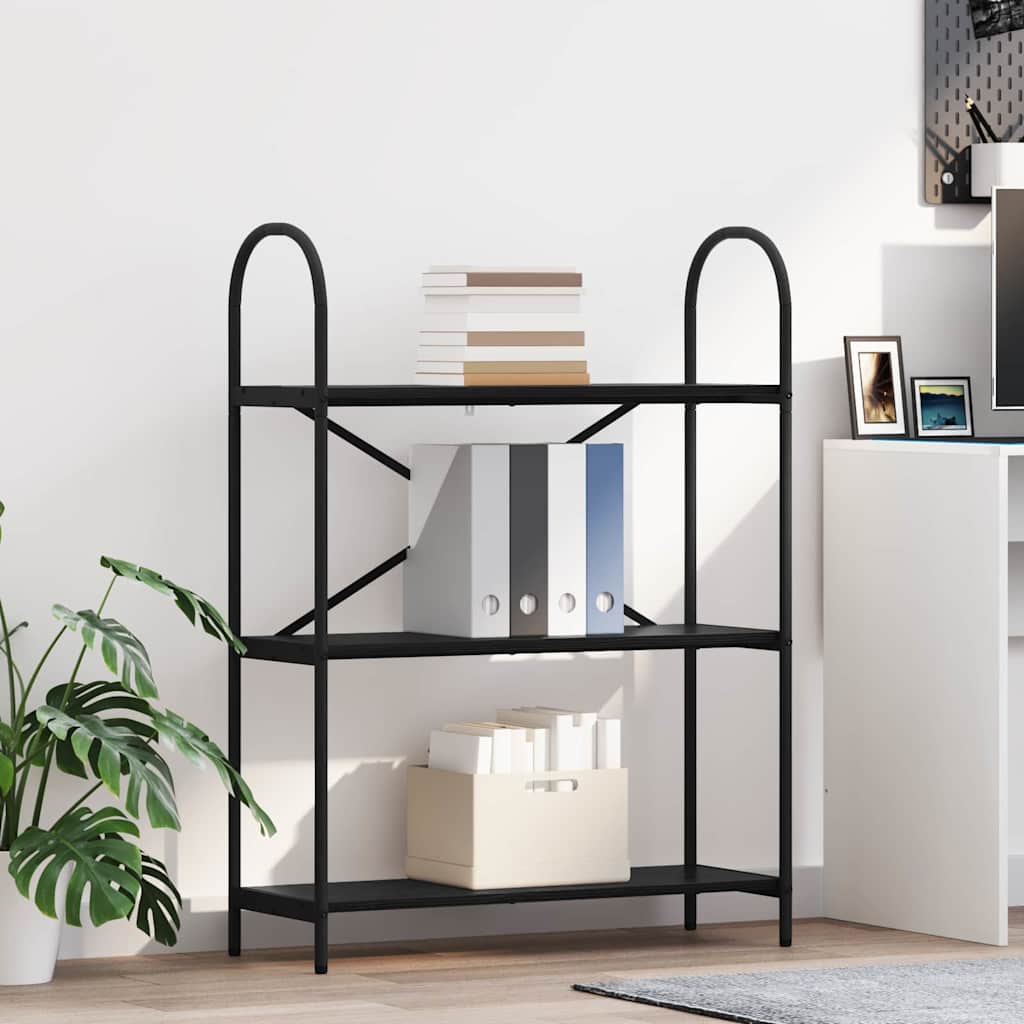 Bücherregal 3 Ebenen 80 x 30 x 109 cm Holzwerkstoff