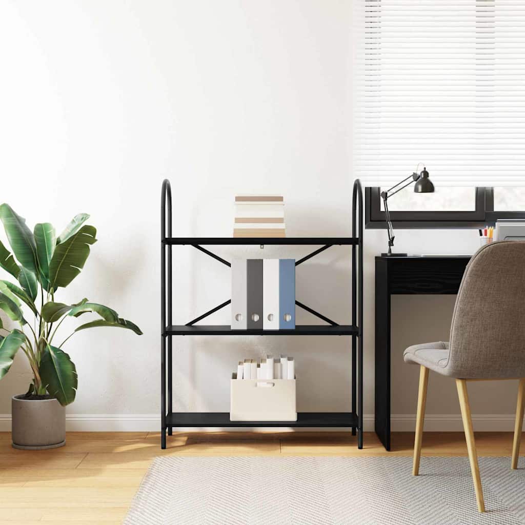 Bücherregal 3 Ebenen 80 x 30 x 109 cm Holzwerkstoff