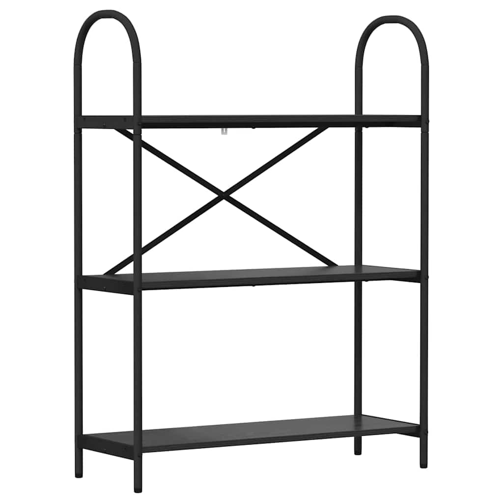 Bücherregal 3 Ebenen 80 x 30 x 109 cm Holzwerkstoff