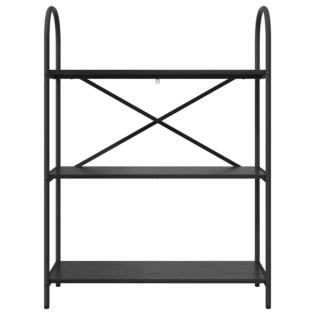 Bücherregal 3 Ebenen 80 x 30 x 109 cm Holzwerkstoff