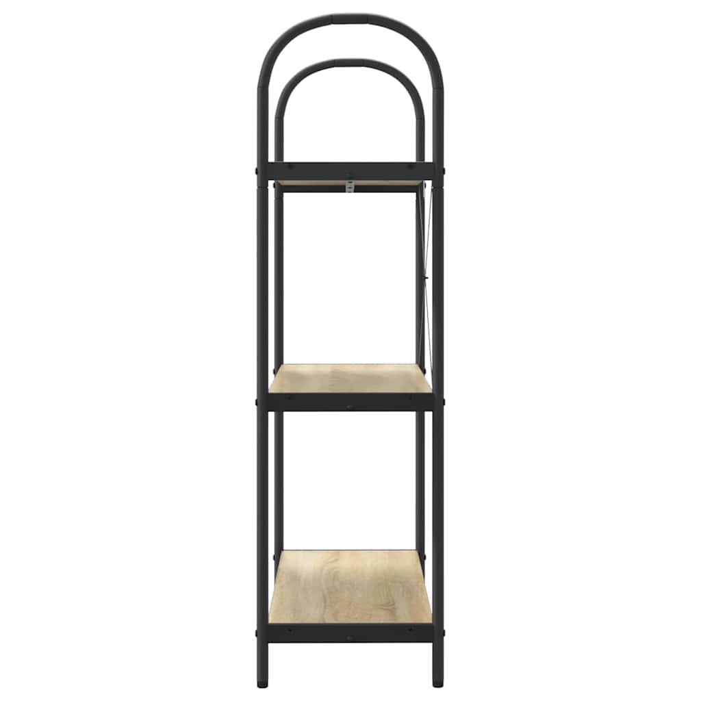 Bücherregal 3 Ebenen 80 x 30 x 109 cm Holzwerkstoff