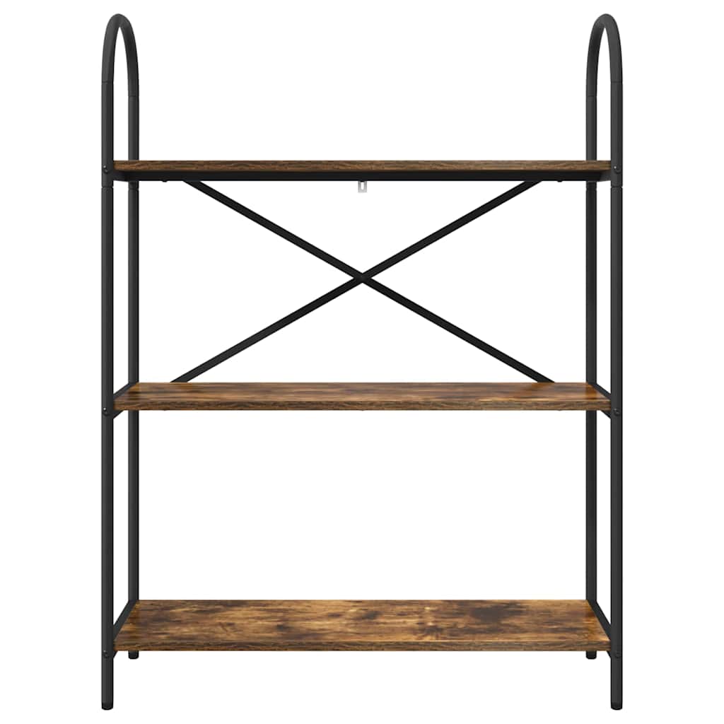 Bücherregal 3 Ebenen 80 x 30 x 109 cm Holzwerkstoff