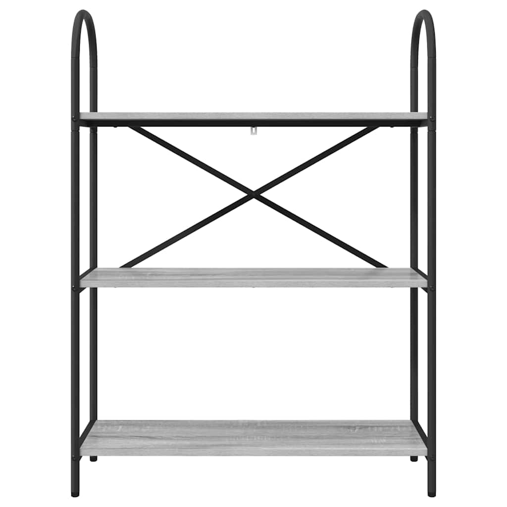 Bücherregal 3 Ebenen 80 x 30 x 109 cm Holzwerkstoff