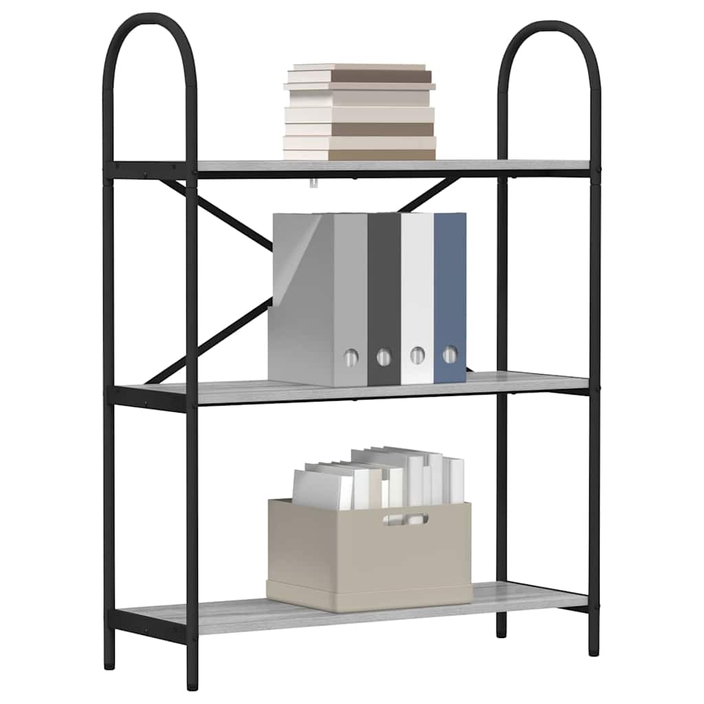 Bücherregal 3 Ebenen 80 x 30 x 109 cm Holzwerkstoff