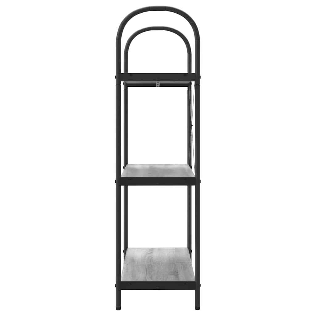 Bücherregal 3 Ebenen 80 x 30 x 109 cm Holzwerkstoff