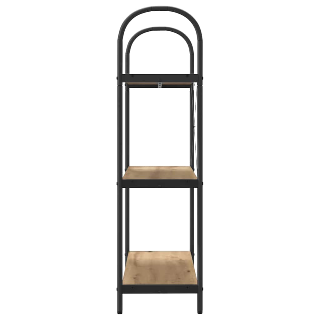 Bücherregal 3 Ebenen 80 x 30 x 109 cm Holzwerkstoff