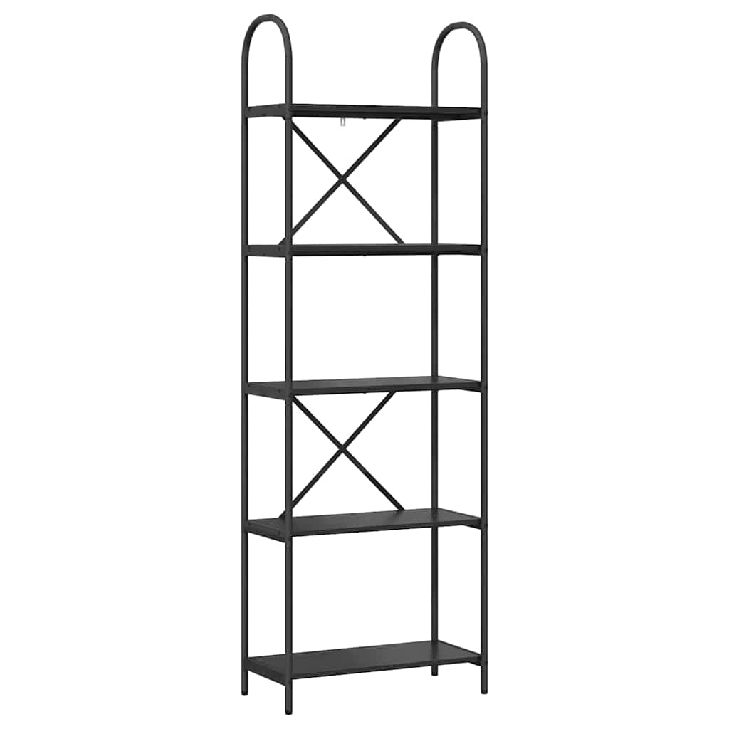 Bücherregal 5 Ebenen 60 x 30 x 183 cm Holzwerkstoff