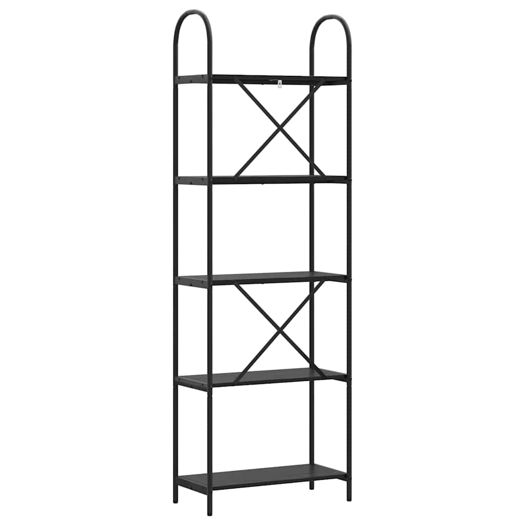 Bücherregal 5 Ebenen 60 x 30 x 183 cm Holzwerkstoff