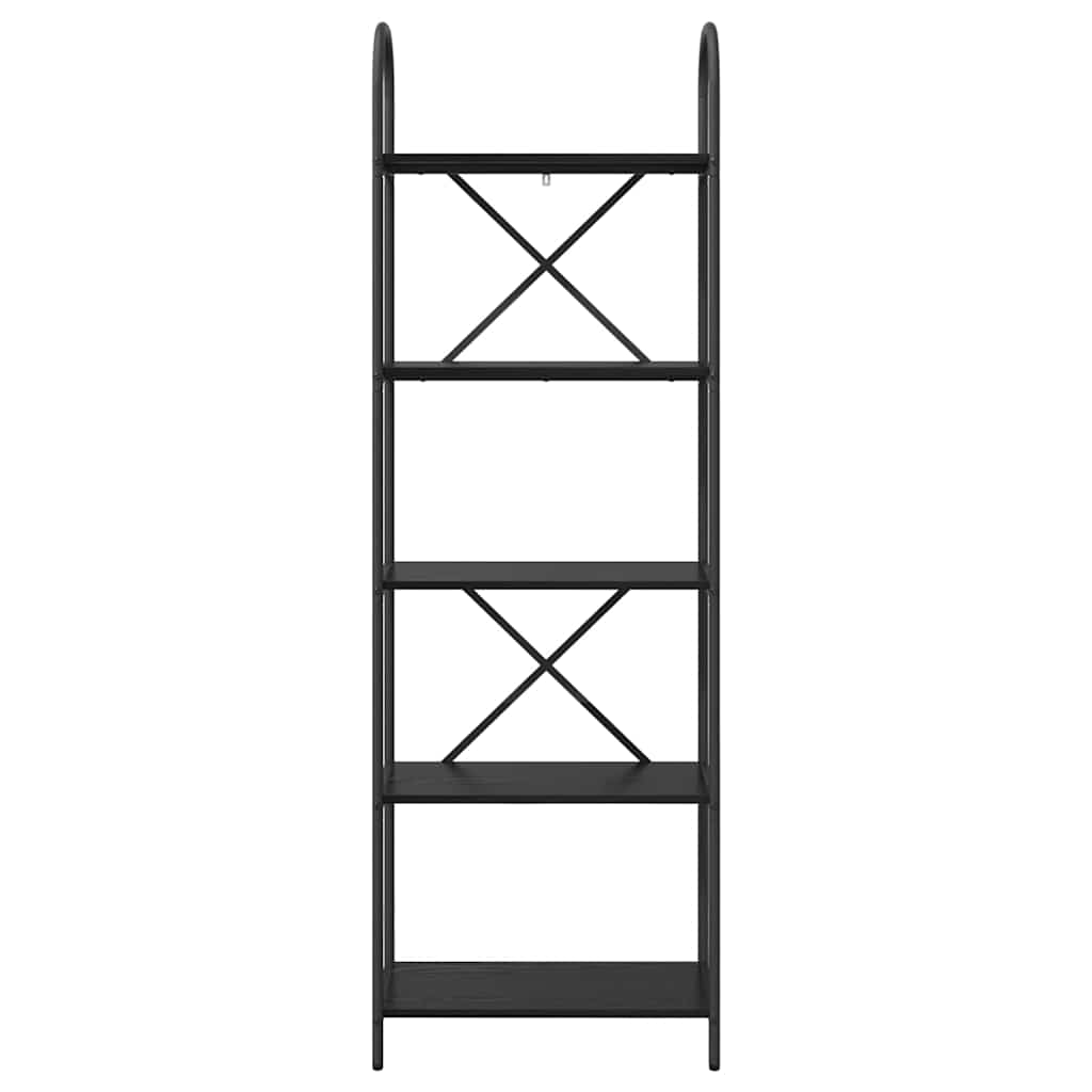 Bücherregal 5 Ebenen 60 x 30 x 183 cm Holzwerkstoff