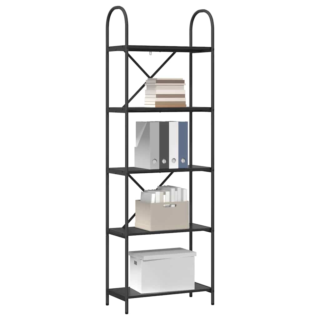 Bücherregal 5 Ebenen 60 x 30 x 183 cm Holzwerkstoff