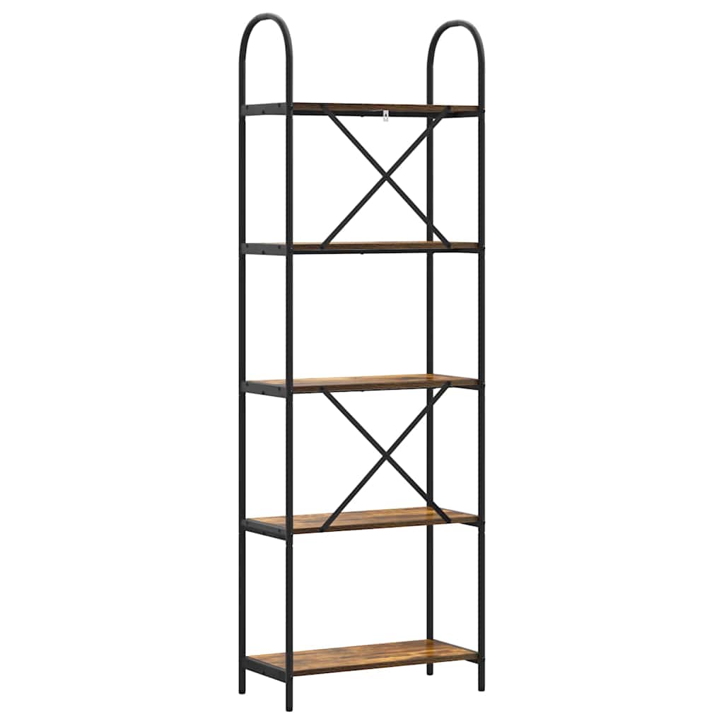 Bücherregal 5 Ebenen 60 x 30 x 183 cm Holzwerkstoff