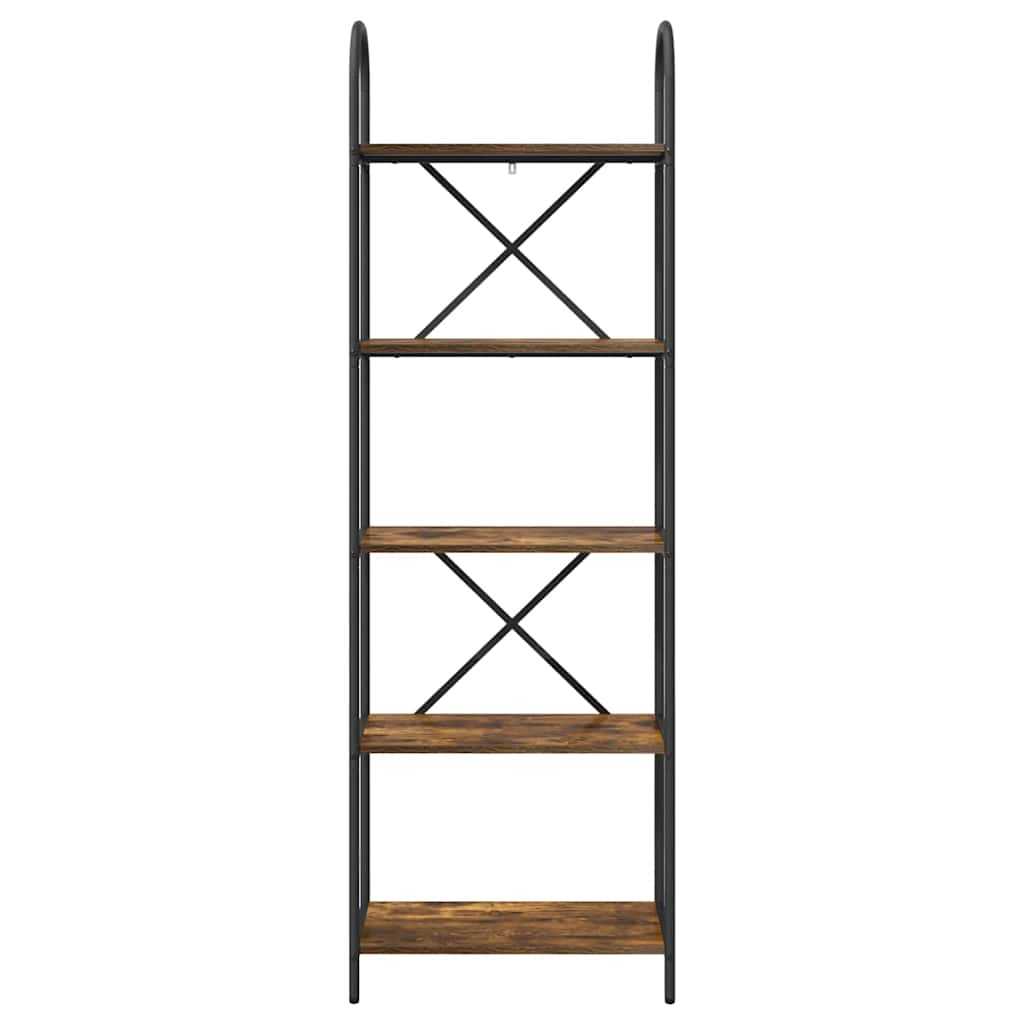 Bücherregal 5 Ebenen 60 x 30 x 183 cm Holzwerkstoff