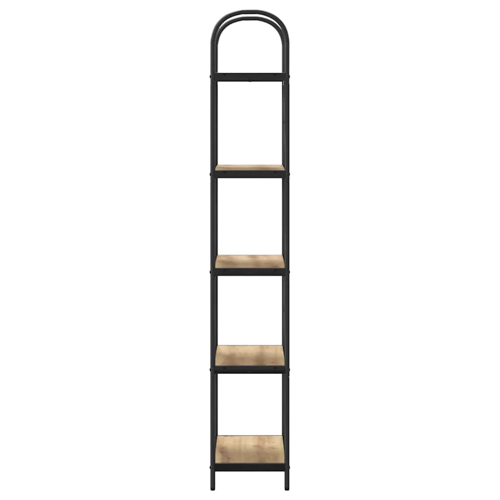 Bücherregal 5 Ebenen 60 x 30 x 183 cm Holzwerkstoff