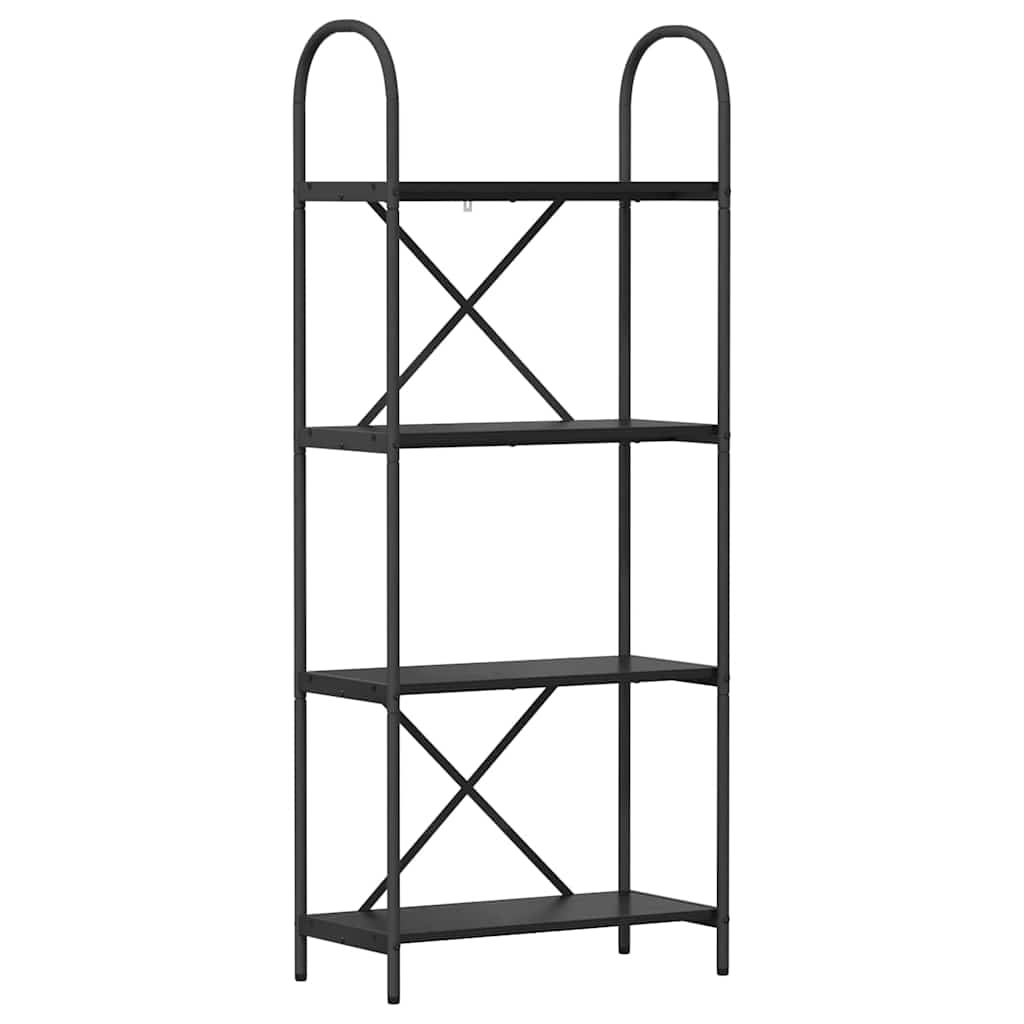Bücherregal 4 Ebenen 60 x 30 x 146 cm Holzwerkstoff
