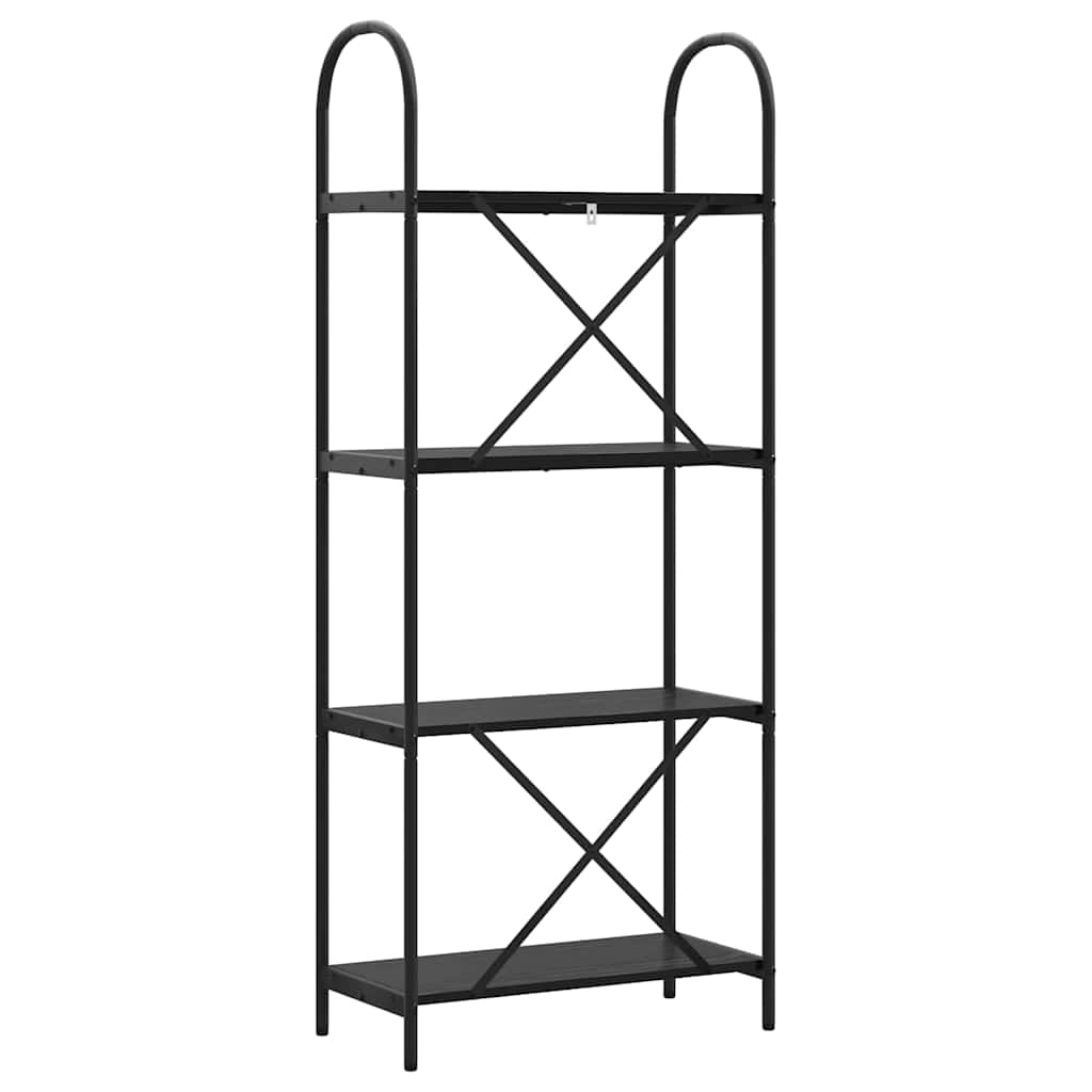 Bücherregal 4 Ebenen 60 x 30 x 146 cm Holzwerkstoff