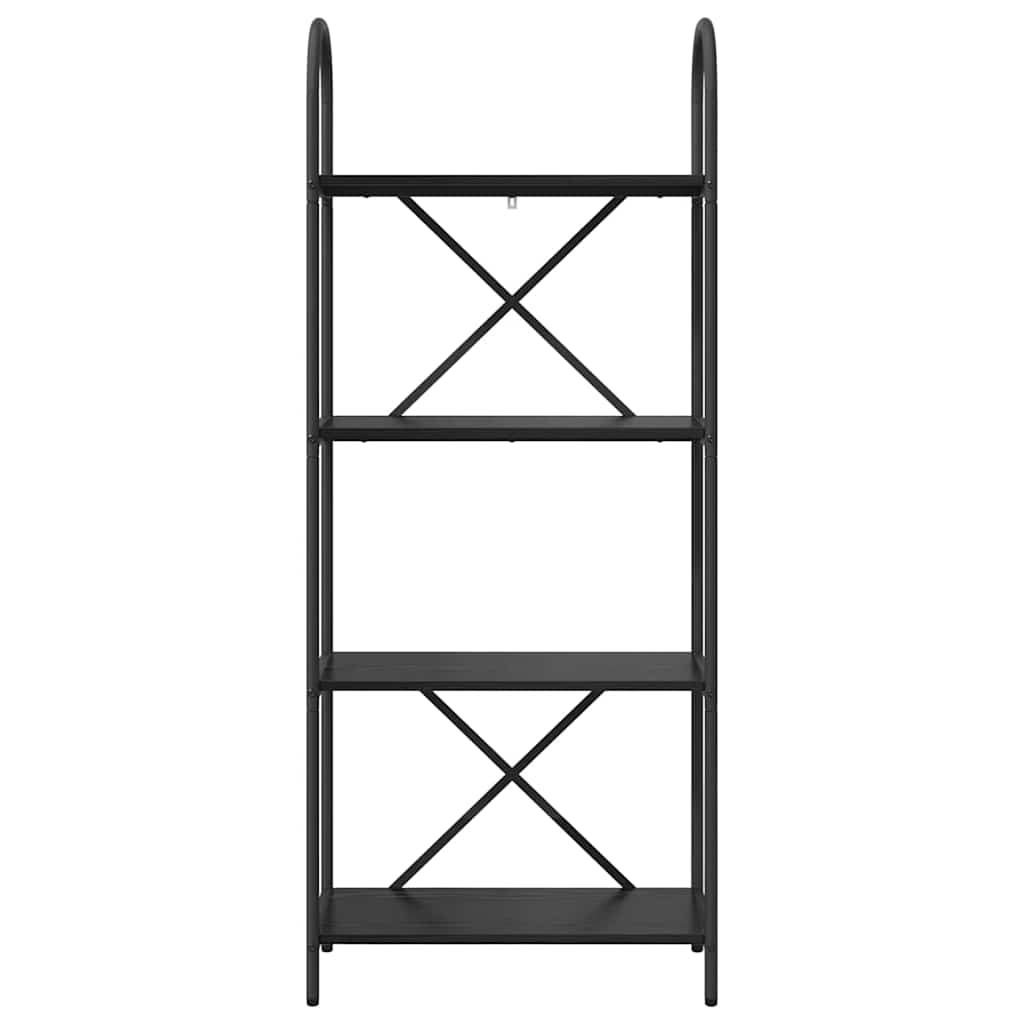 Bücherregal 4 Ebenen 60 x 30 x 146 cm Holzwerkstoff