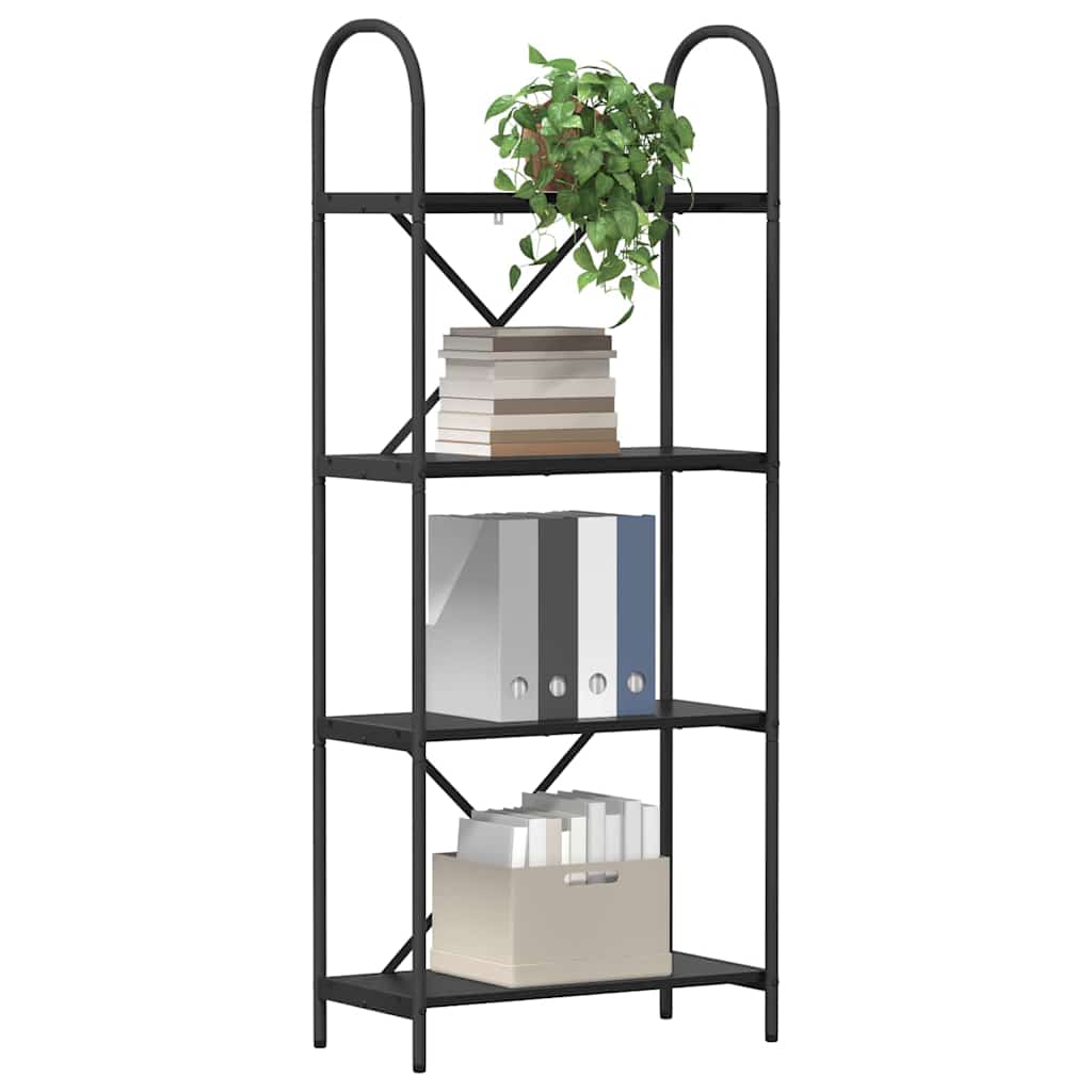 Bücherregal 4 Ebenen 60 x 30 x 146 cm Holzwerkstoff