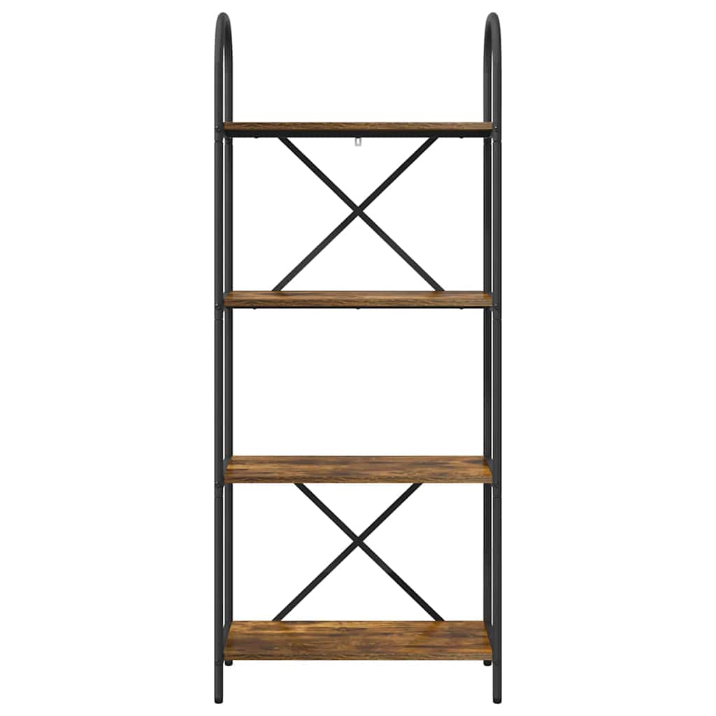 Bücherregal 4 Ebenen 60 x 30 x 146 cm Holzwerkstoff
