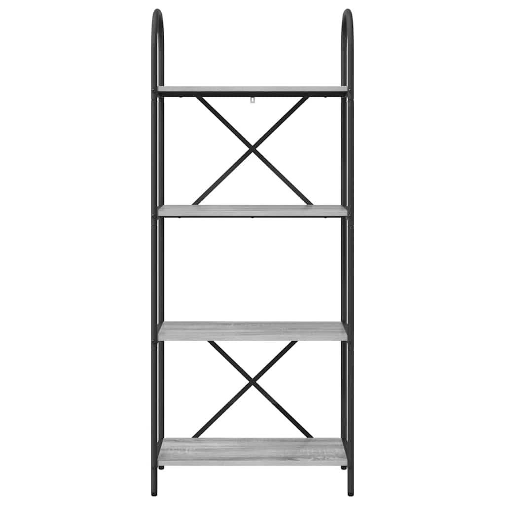 Bücherregal 4 Ebenen 60 x 30 x 146 cm Holzwerkstoff