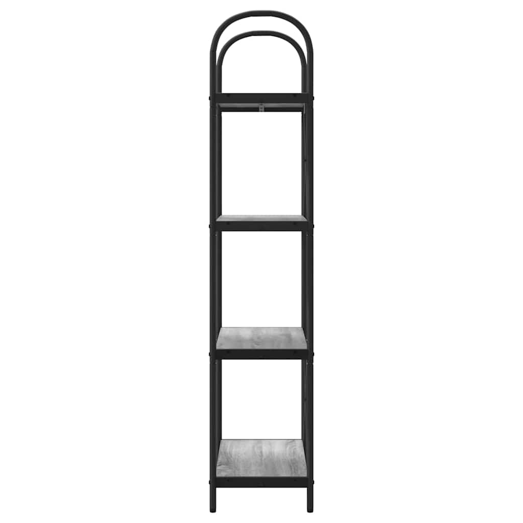 Bücherregal 4 Ebenen 60 x 30 x 146 cm Holzwerkstoff