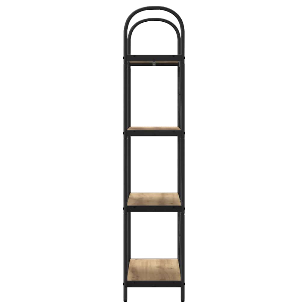 Bücherregal 4 Ebenen 60 x 30 x 146 cm Holzwerkstoff