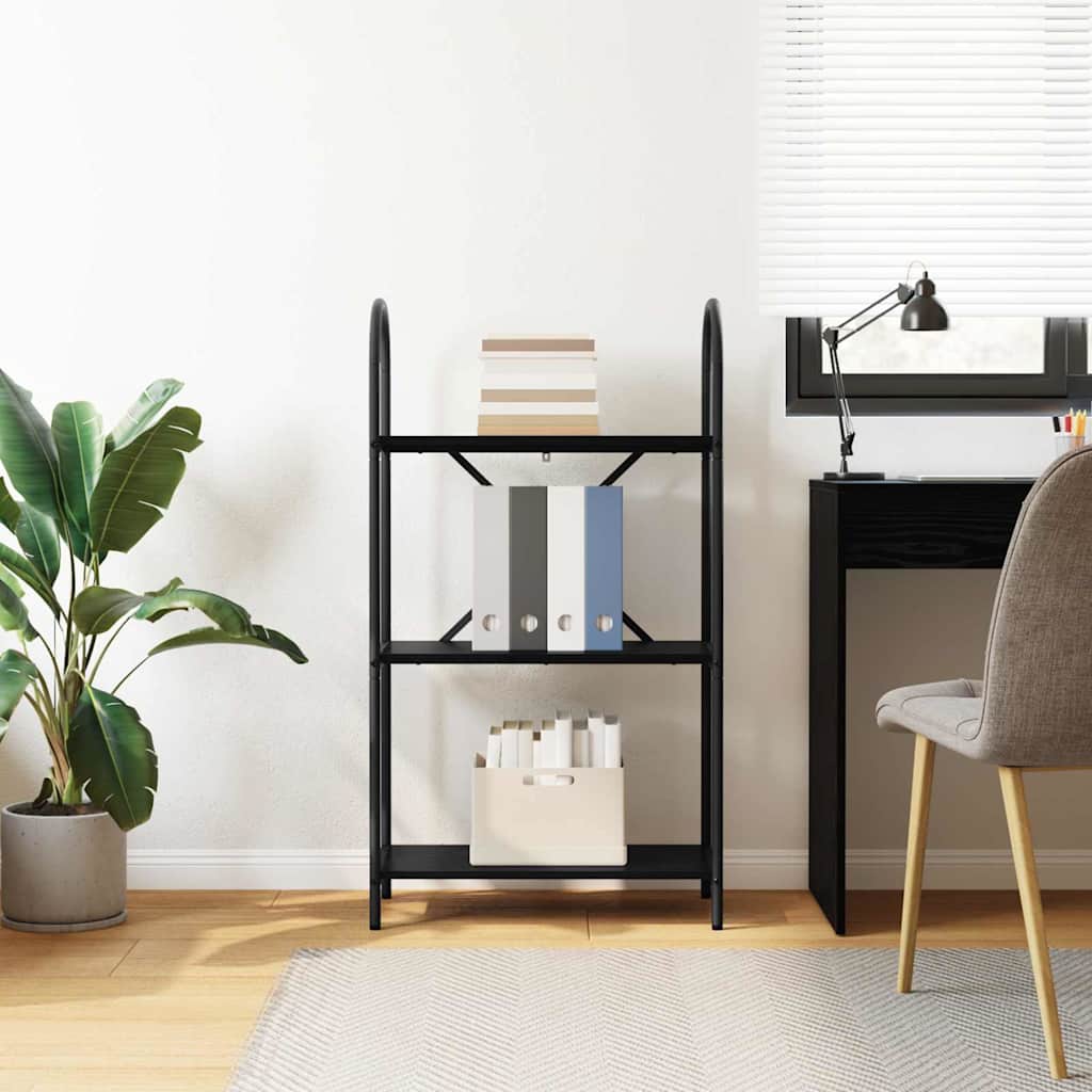 Bücherregal 3 Ebenen 60 x 30 x 109 cm Holzwerkstoff