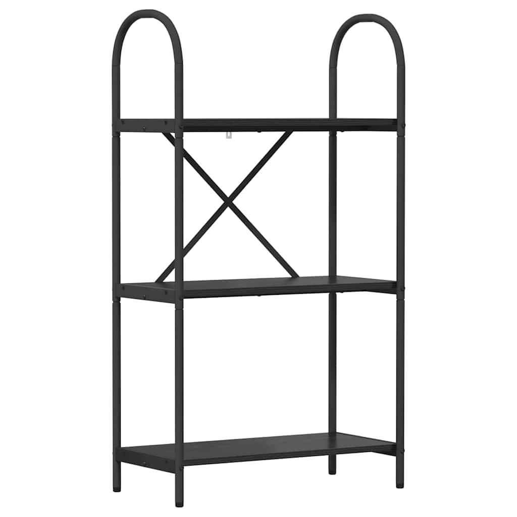 Bücherregal 3 Ebenen 60 x 30 x 109 cm Holzwerkstoff