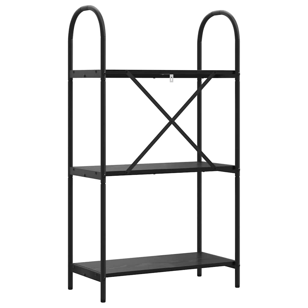 Bücherregal 3 Ebenen 60 x 30 x 109 cm Holzwerkstoff
