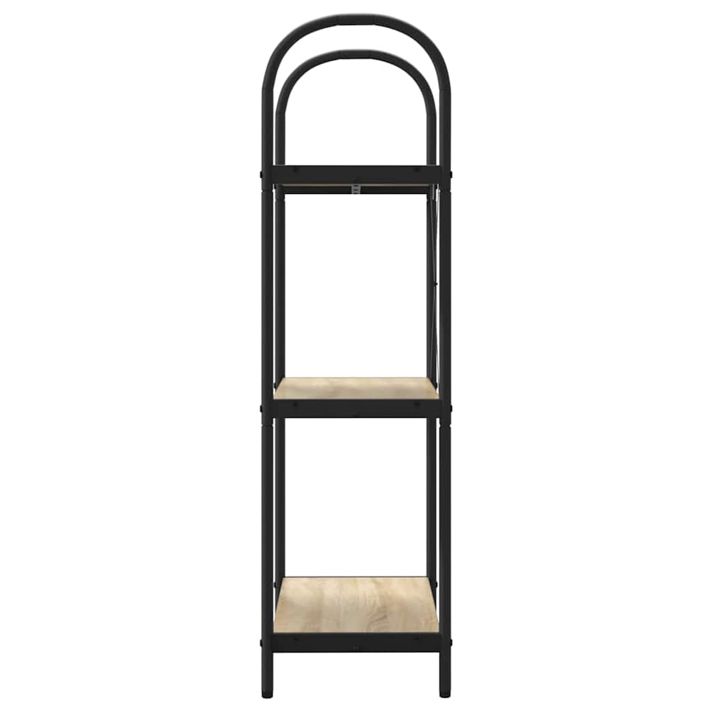 Bücherregal 3 Ebenen 60 x 30 x 109 cm Holzwerkstoff