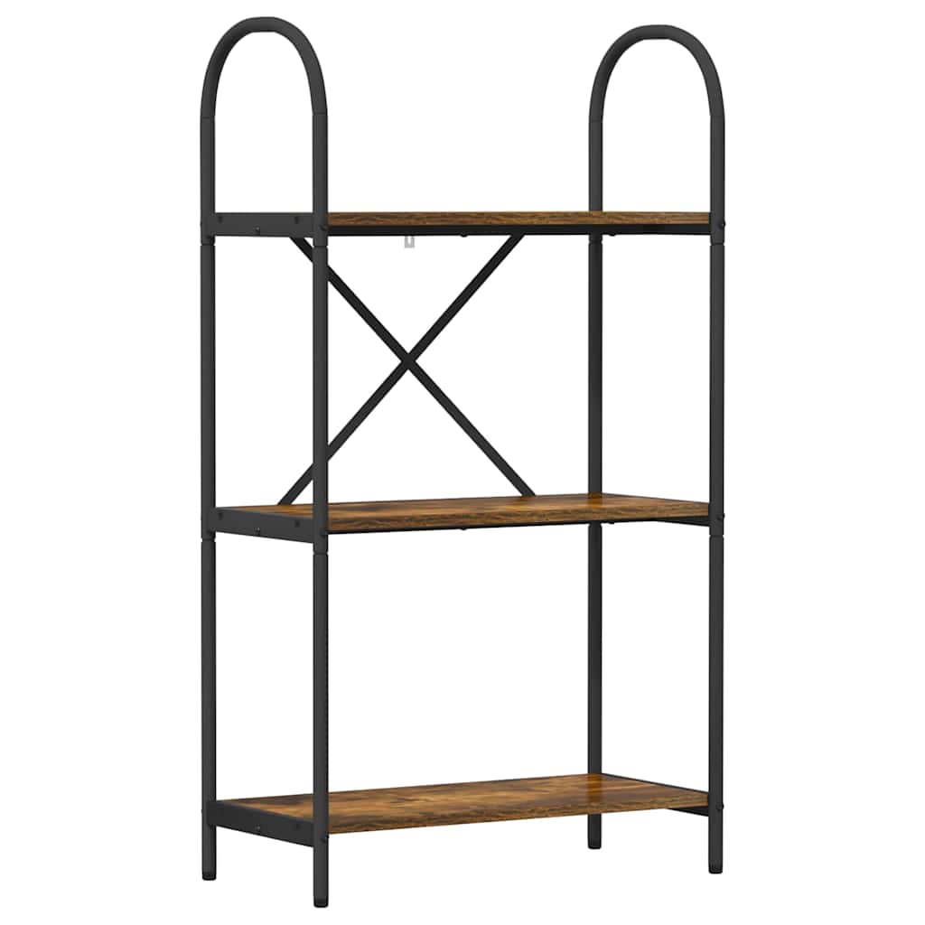 Bücherregal 3 Ebenen 60 x 30 x 109 cm Holzwerkstoff