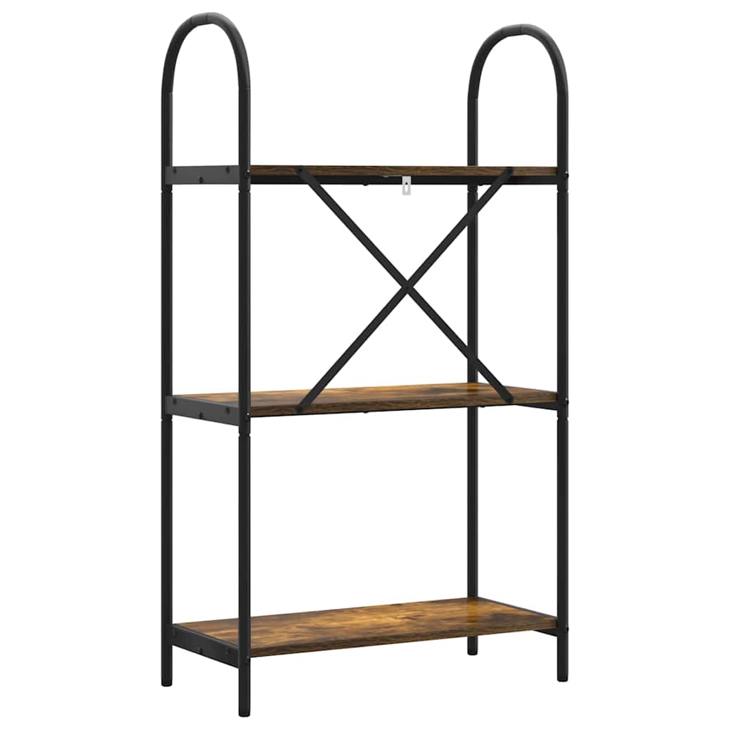 Bücherregal 3 Ebenen 60 x 30 x 109 cm Holzwerkstoff